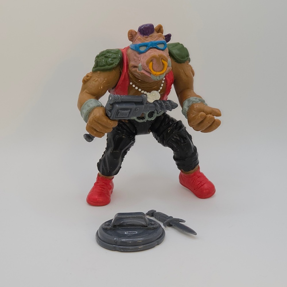 Vintage TMNT BEBOP Action Figure Teenage Mutant Ninja Turtles Complete 1988
